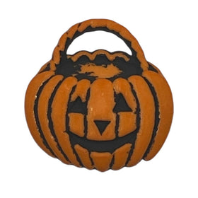 Jack O Lantern with Handle Single Bulk Button - SB156