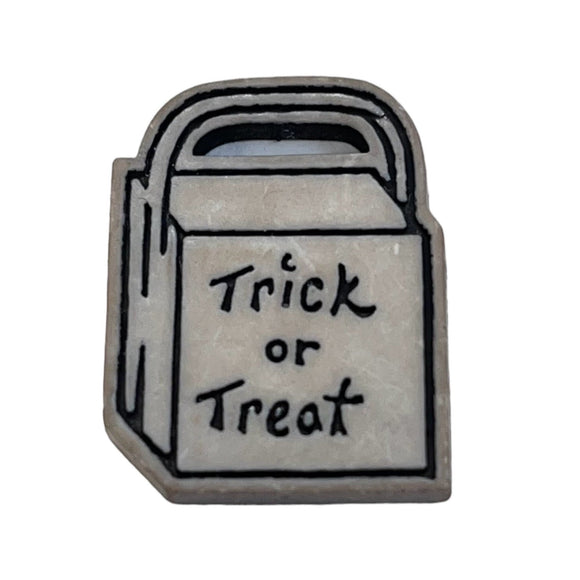 Trick or Treat Bag Single Bulk Craft Button - SB162