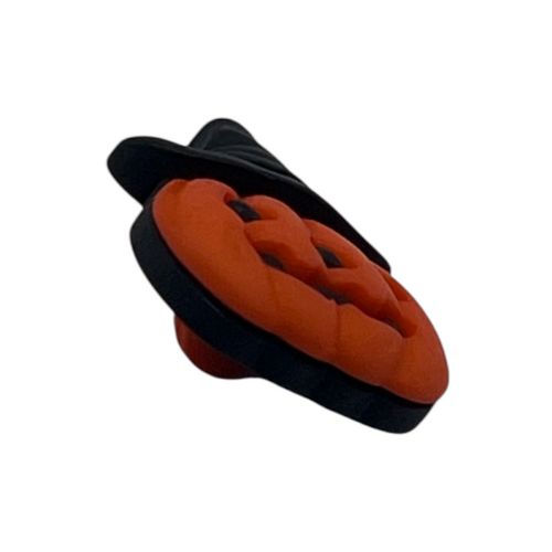Jack-O’-Lantern with Witch Hat Craft Button - SB188