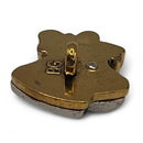 Gold & Silver Holiday Bell Single Bulk Button - SB189-3