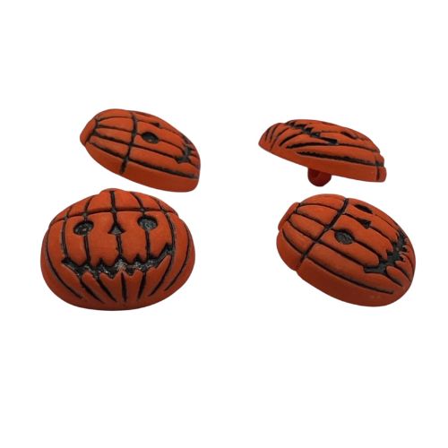 Pumpkin Jack-O’-Lantern Single Bulk Craft Button - SB70