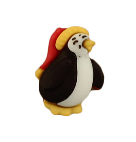 Christmas Penguin Single Bulk Button - SB74
