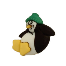 Christmas Penguin Single Bulk Button - SB75