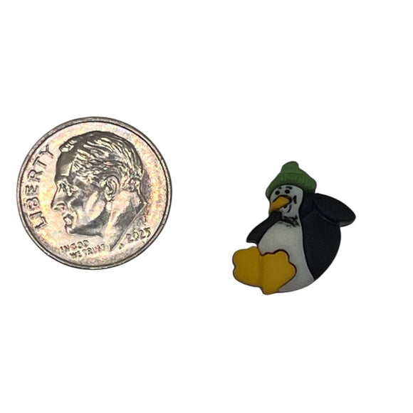 Christmas Penguin Single Bulk Button - SB75