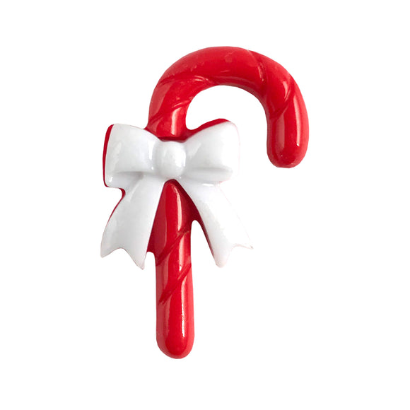 Candy Cane Single Bulk Button - SB90
