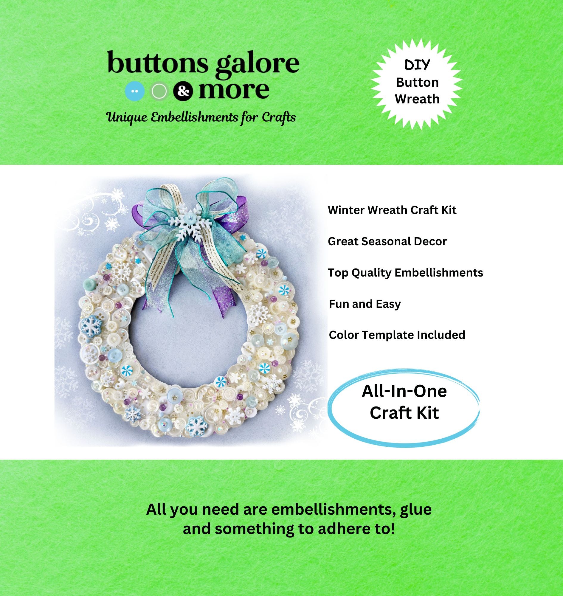 Winter DIY Wreath Craft Kit
