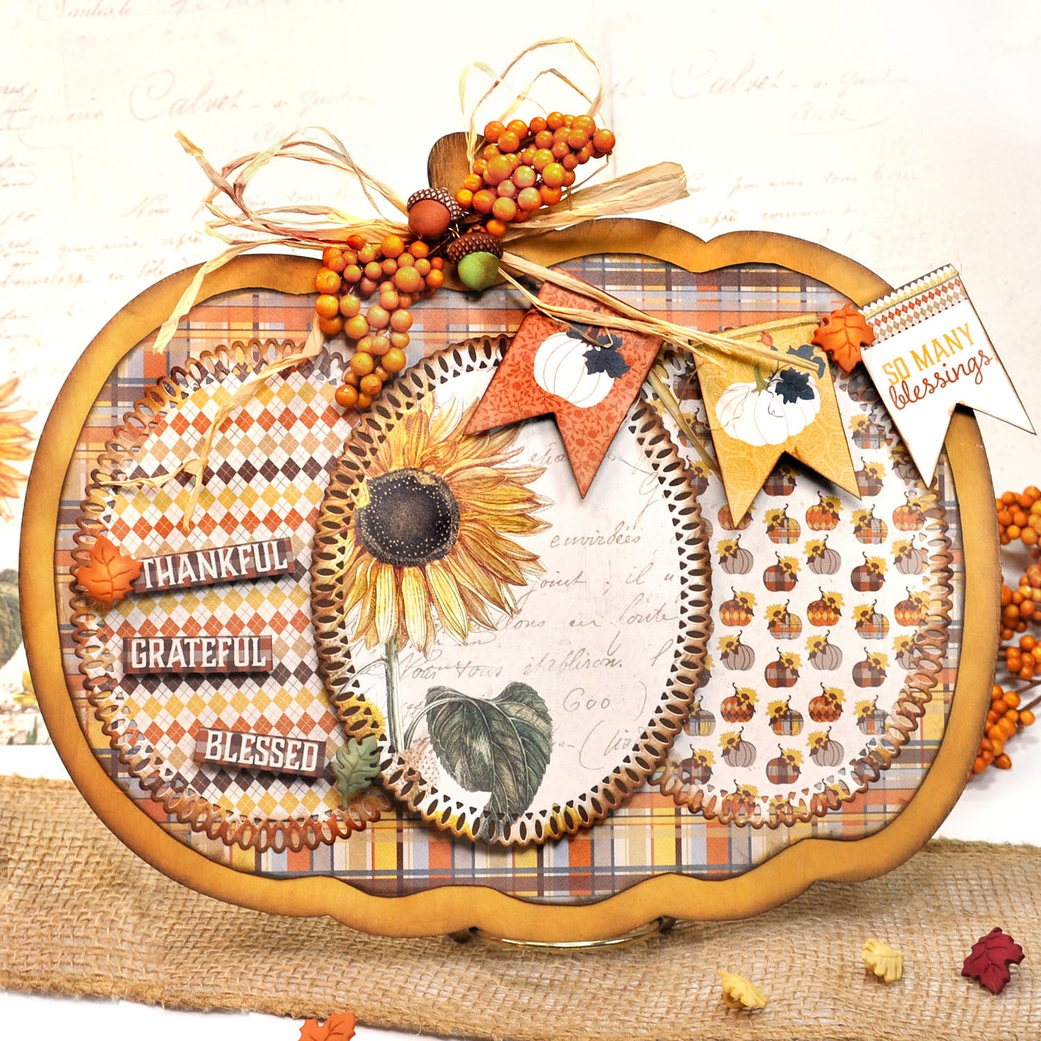 Autumn leaves autumn pumpkin decor