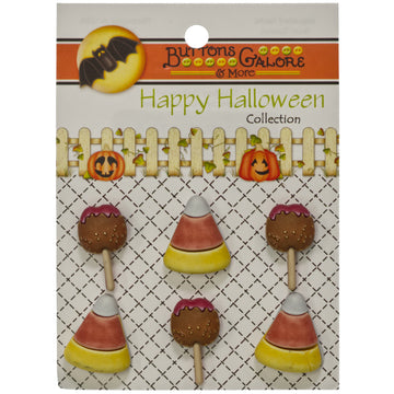 No Tricks, Only Treats 3D Buttons – Halloween Sewing & Craft Button Assortment -HH102 - 0
