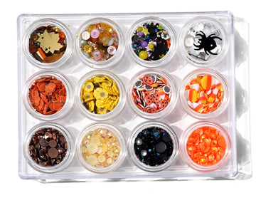 Fall & Halloween Embellishment Assortment – Seasonal Craft Embellishments Value Pack - 0