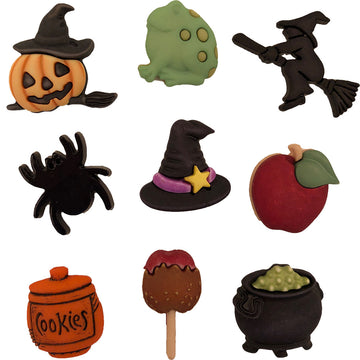 Witches' Kitchen Buttons – Halloween Sewing & Craft Button Assortment - 4532