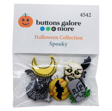 Spooky Buttons – Halloween Sewing & Craft Button Assortment - 4542 - 0