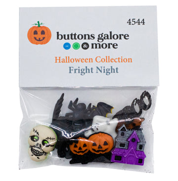 Fright Night Buttons – Halloween Sewing & Craft Button Assortment - 4544 - 0