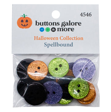 Spellbound Halloween Buttons – Sewing & Craft Button Assortment - 0