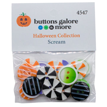 Scream Buttons – Halloween Sewing & Craft Button Assortment - 4547 - 0