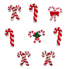 Candy Cane Lane Theme Buttons - 4767