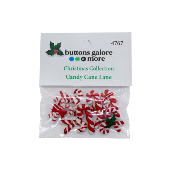 Candy Cane Lane Theme Buttons - 4767