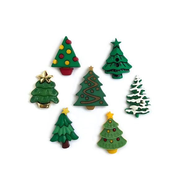 Christmas Trees Theme Buttons-4821