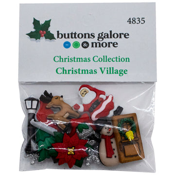 Christmas Village Theme Buttons - 4835 - 0