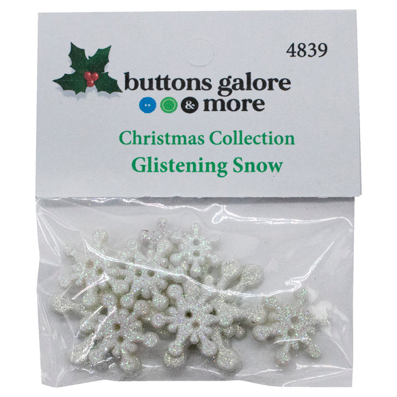 Glistening Snow Theme Buttons - 4839