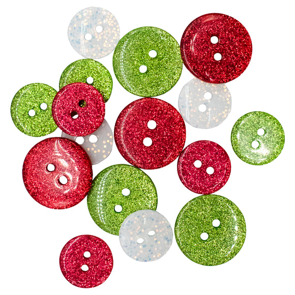 Santa's Sparkle Theme Buttons - 4841