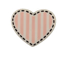 Striped Heart - B1011-1