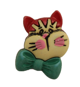 Holiday Cat Single Bulk Button - B1016