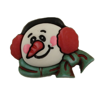 Snowman with Ear Muffs - B1018 - 0