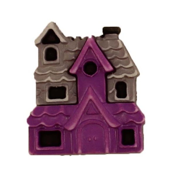 Haunted House Single Bulk Button - B1067