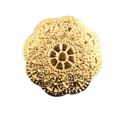 Gold Ornate Round- B672