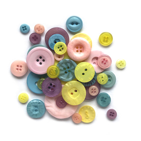 Pastel Sewing & Craft Buttons