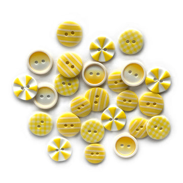 Sunburst Printed Buttons - 0