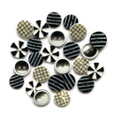 Optical Illusion Printed Buttons-2