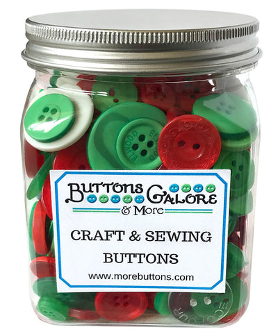 Buttons Galore Hard Candy Christmas Buttons for Sewing Crafts