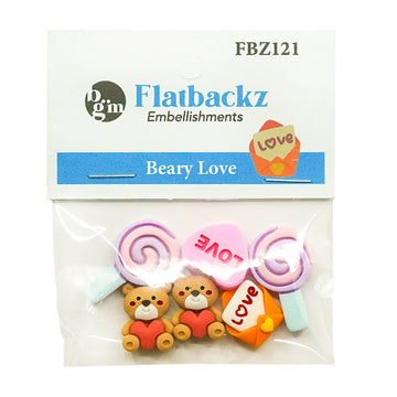 Beary Love Flatbackz - FBZ121 - 0