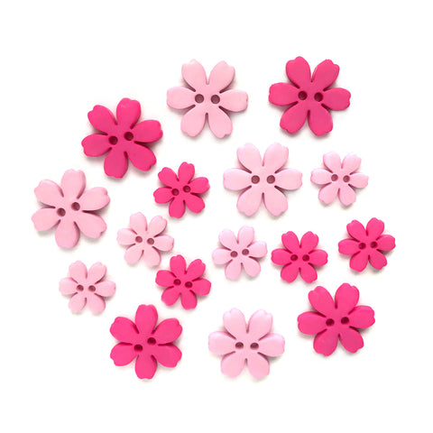 Carnation Pink Bulk Buttons