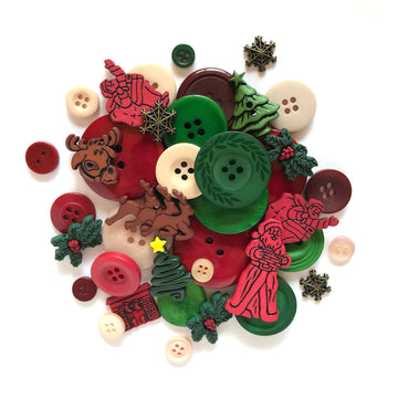 Country Christmas Button Grab Bag-GB133