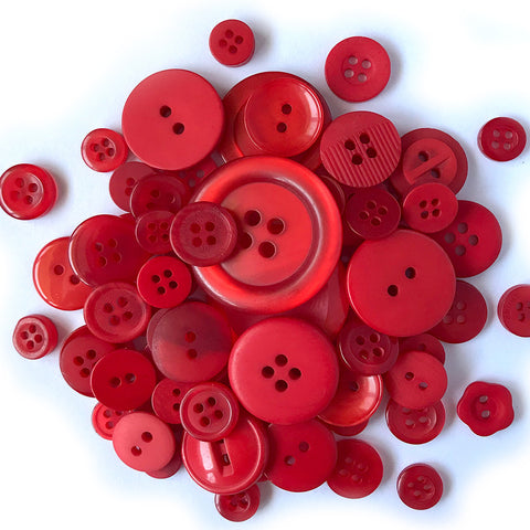 Classic Red - Button Tote
