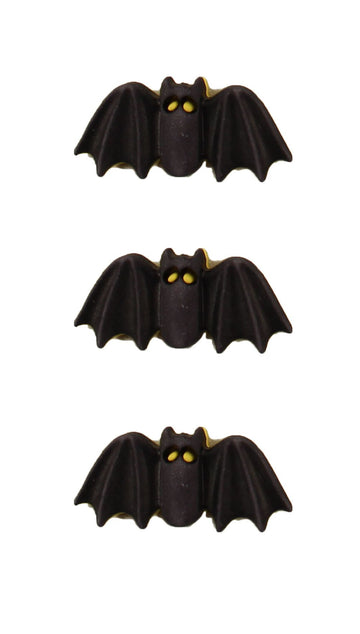 Bats 3D Buttons – Halloween Sewing & Craft Button Assortment - H121