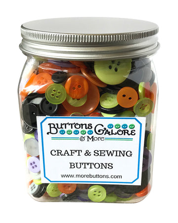 Halloween Buttons – 12 oz Assorted Sewing & Craft Buttons- CJ101