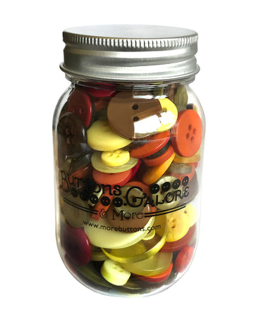 Harvest Fall Craft & Sewing Buttons – Autumn Color Mix - MJ116