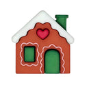Gingerbread Cottage Single Bulk Button - SB120-1