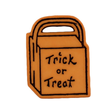 Trick or Treat Bag Single Bulk Craft Button - SB162