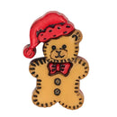 Christmas Teddy Single Bulk Button - SB45-1