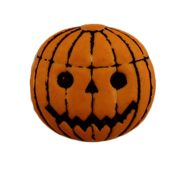 Pumpkin Jack-O’-Lantern Single Bulk Craft Button - SB70