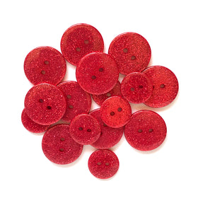 Ruby Slippers Glitter Buttons - SUS100