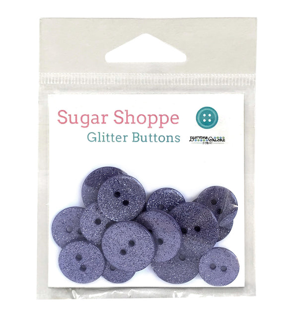Hydrangea Glitter Buttons - SUS101