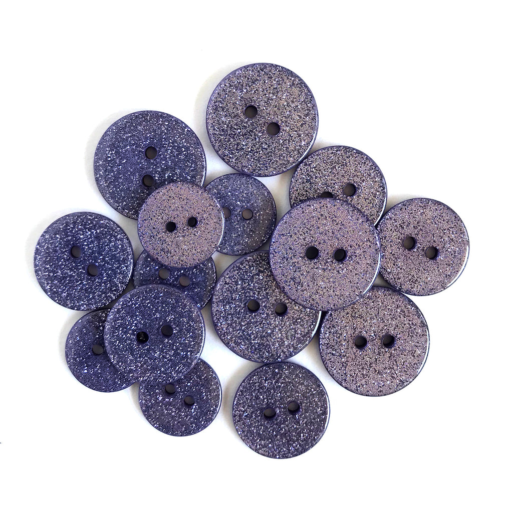 Hydrangea Glitter Buttons - SUS101