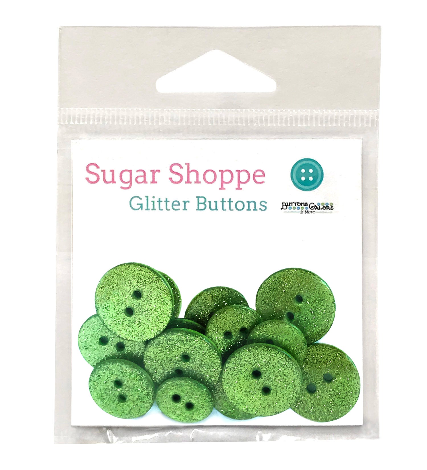 Granny Smith Glitter Buttons - SUS102 - 0