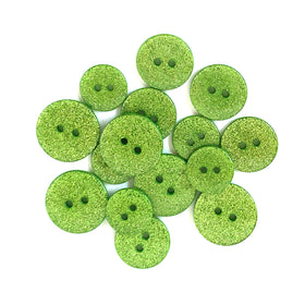 Granny Smith Glitter Buttons - SUS102