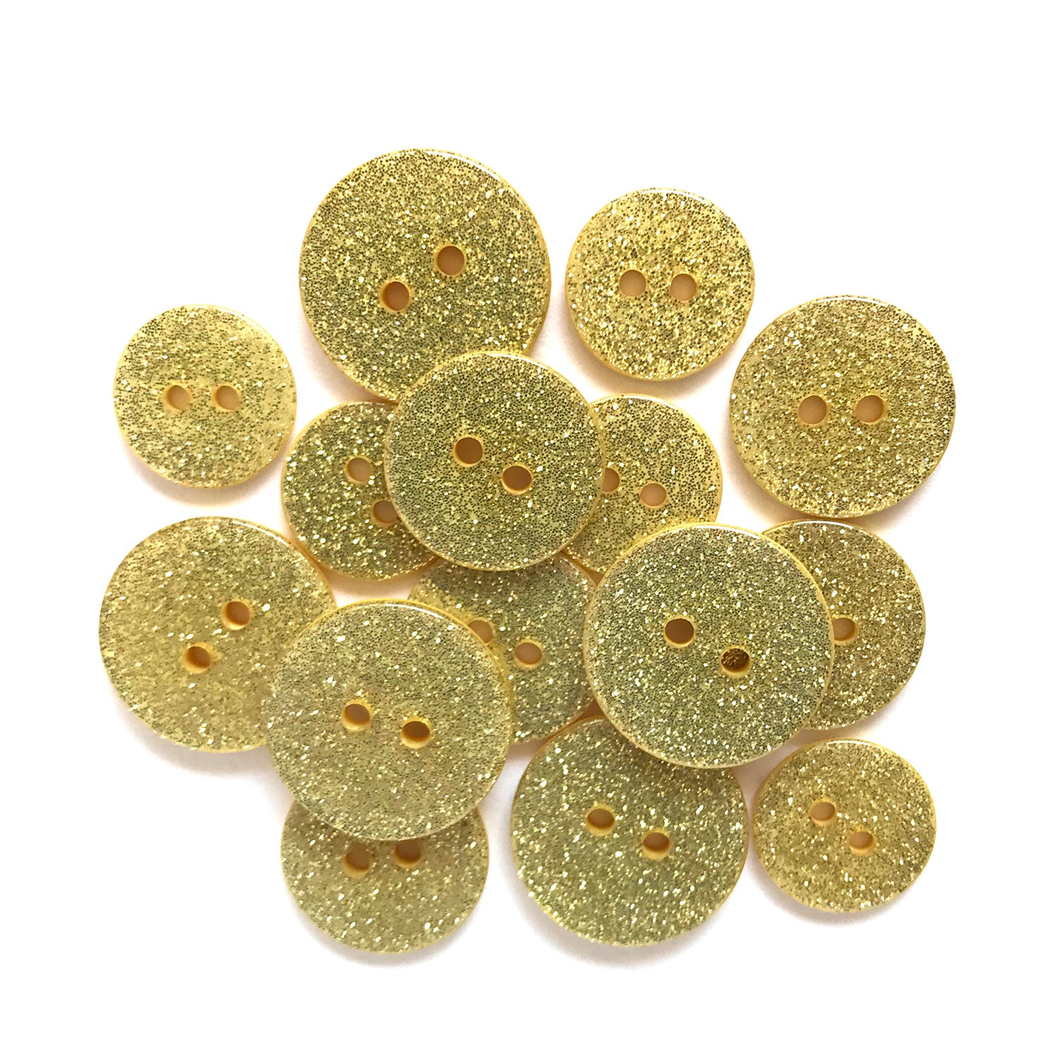 Limoncello Glitter Buttons - SUS103